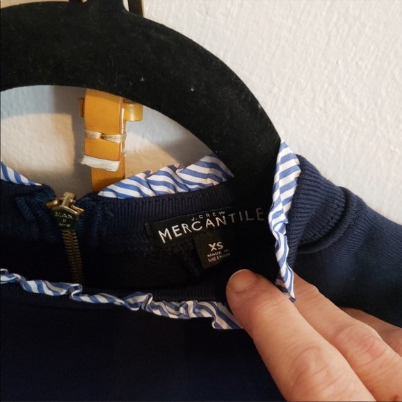 J.Crew Ruffle Sweatshirt XS - Picture 2 of 2